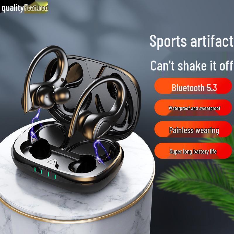 TWS-A20 Bluetooth Earphones: Dual-Ear Wireless Sports Ear-Hook In-Ear Design.