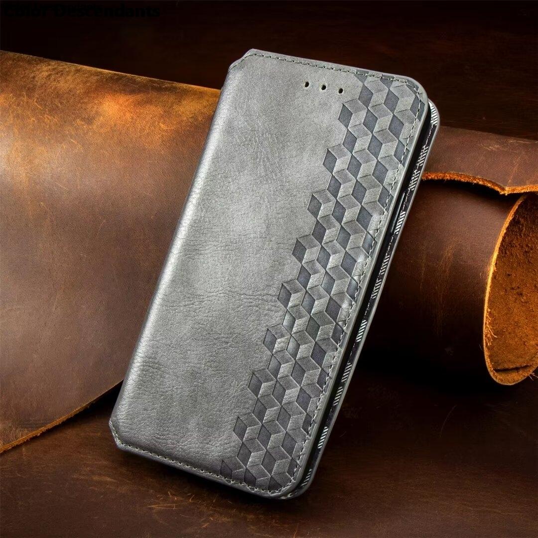 

Flip Case for Xiaomi Redmi 7 8A 9C NFC 10 C 12 13C 2024 Phone Cover Leather Texture Magnet Book Shell Redmi 12C 10C 10A 9A 8 7A Redmi 13C 4G серый