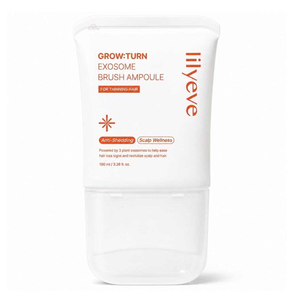 lilyeve Glow Turn Exosome Brush Ampoule 100ml vlasová ampule pro řídnoucí vlasy a péči o pokožku hlavy
