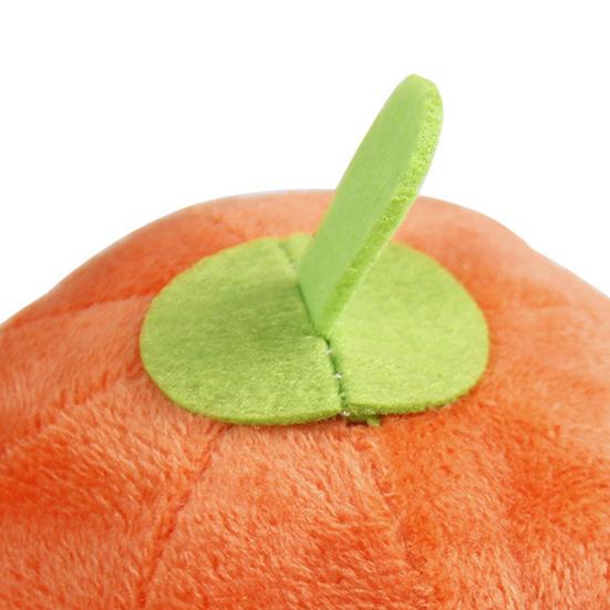 Yousheng Dog Plush Toy Decorative Relieve Boredom Orange Sounding Pumpkin Mini Stuffed Doll for Home