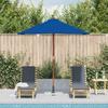 Blue Sun Umbrella with Wooden Pole 150 X 200 Cm