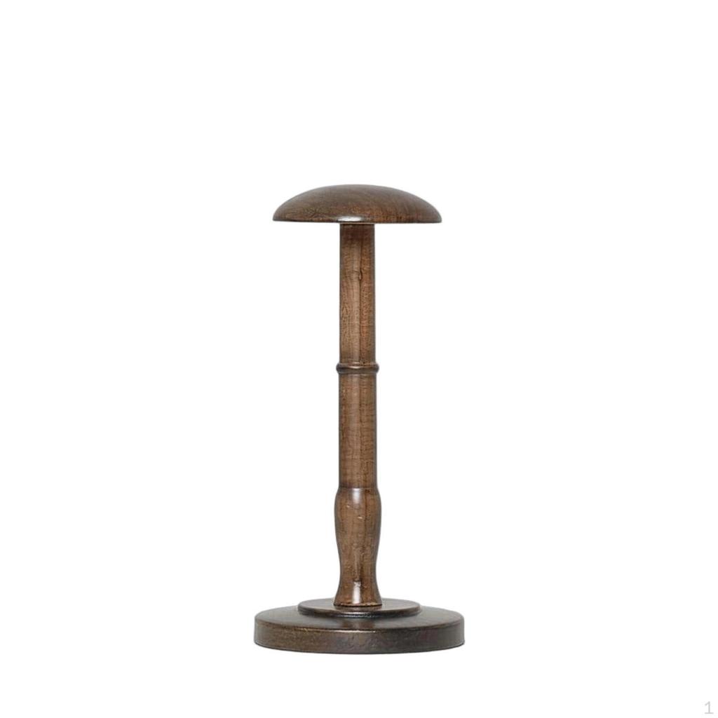 Espositore per Cappelli in Legno Supporto da Tavolo in Legno Massiccio Previene la Deformazione Manichino a Testa a Cupola