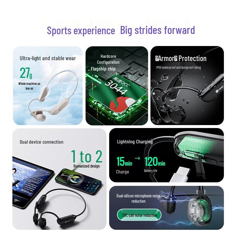 Keep E-Move Bone Conduction Bluetooth Sports Headset
