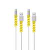 12 Stück USB-Spiralschutz, Ladekabel, Datenabdeckung, Schoner für iPhone und Android