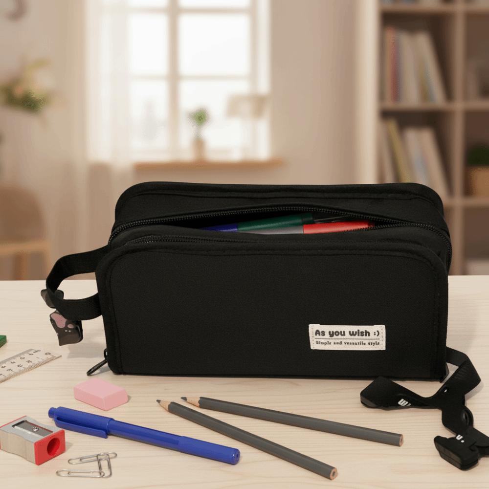 Double Layered Stationery Organizer Five Layers Storage Bag Classified Storage Pen Case  Teen Girl