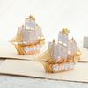Sailboats Themed Greeting Card Set With Elegant Gold Foils Detailing Thank You Card Ideal For Celebration And Event