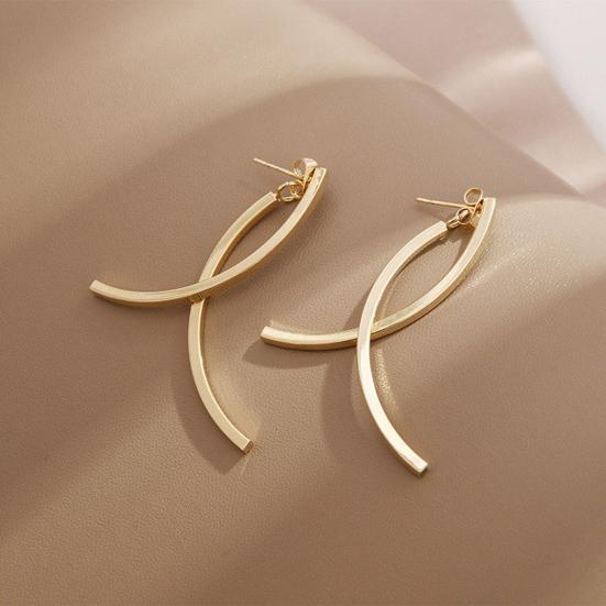 Attractive Pendant Earrings Curved Gifts Decorative