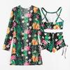 New 2026 Swimsuits Print Tankini Sets Female Swimwear Push Up For Beach Wear Three-Piece Bathing Suits Pool Women Swimming Suit