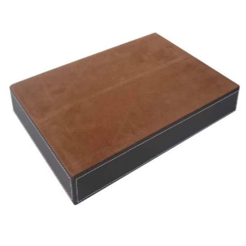 4 Slots Tabletop Storage Tray Pu Leather Jewelry Box Desk Drawer Organizer  For Office Supplies