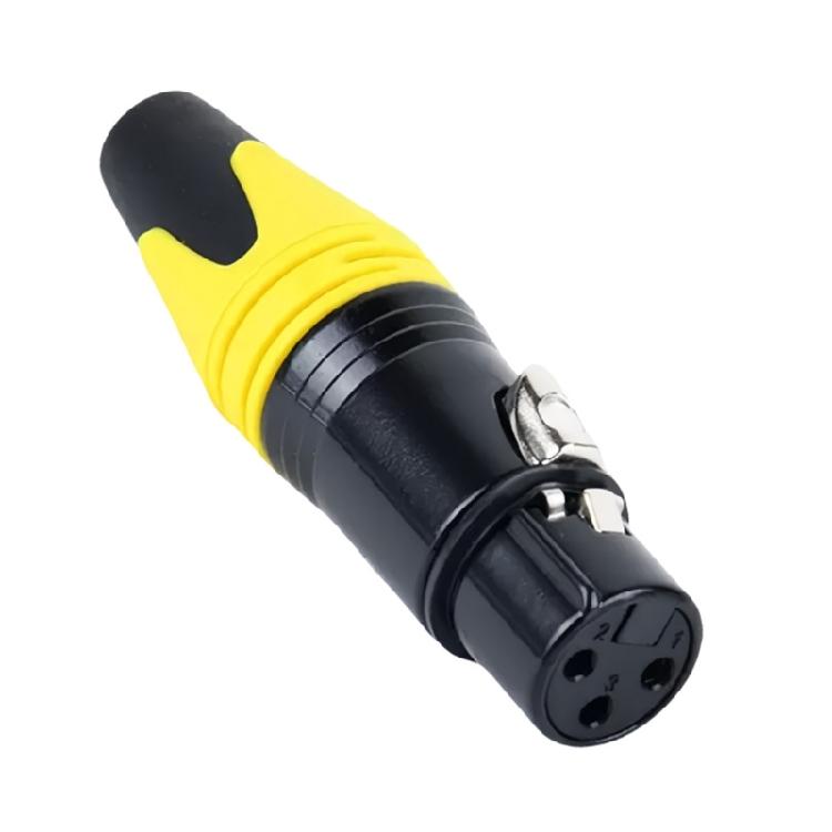 Heavy Type XLR Male Female Connector Zincs Alloys XLR Cable Connector For Stable And Secure Audios Connection