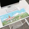 Cute Rabbit Pc Accessories Desk Mat Gamer Mouse Pad Large Anti Slip Rubber Desk Mat for Gaming Office Laptop Keyboard Pad