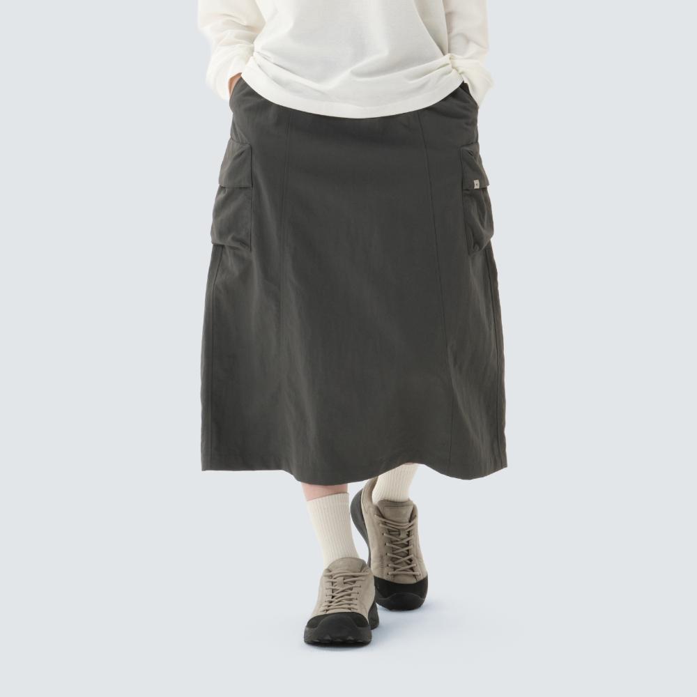 [Snowpeak] Camp Flare Skirt Rustic Khaki (S26ZWCSK11) 70(S)
