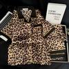 1011 New Simulation Silk Women's Pajamas Lapel Premium Summer Popular Two-piece Pajama Set