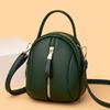Double Zipper Fashion Mini Women Crossbody Bag Luxury Ladies Phone Bag And Purses Solid Color PU Leather Designer Small Handbags