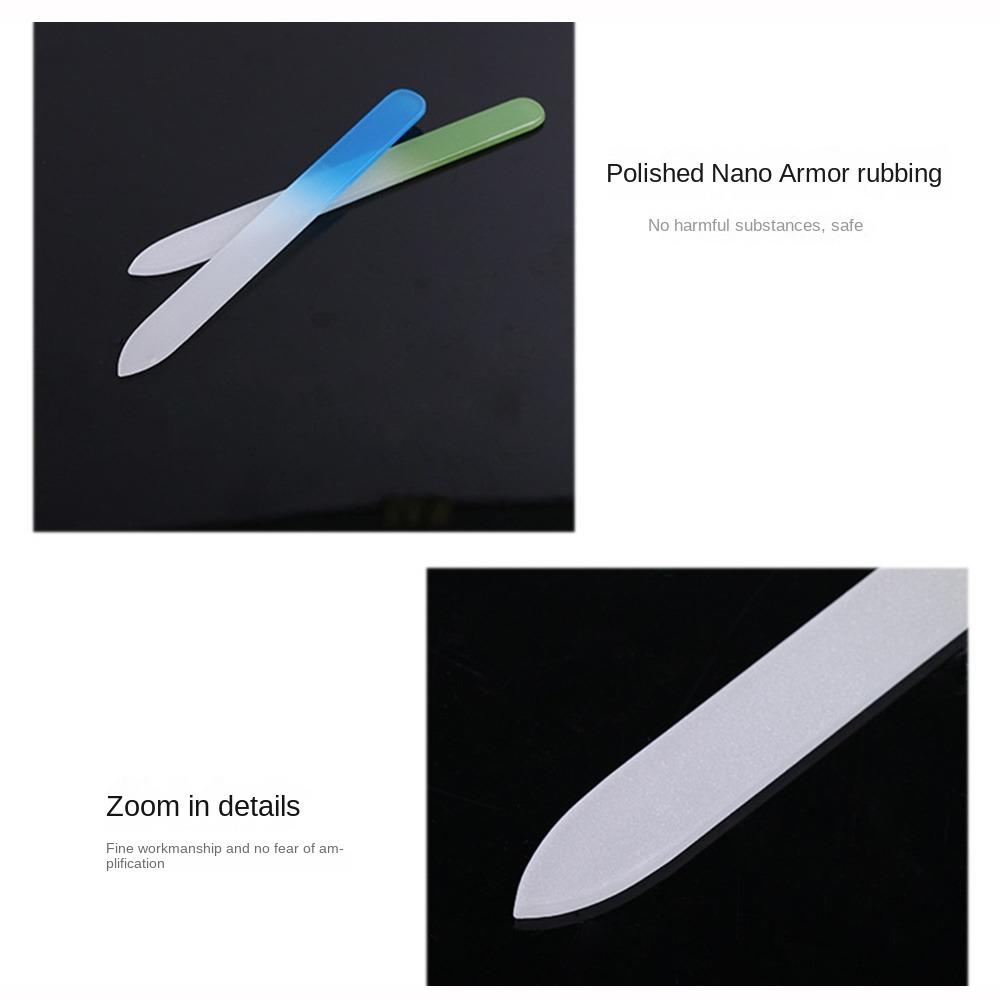 Colorful Nail Polishing Strip Nano Glass Polishing Stick Compact Nail File  Nail Salon