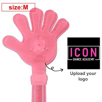 Customizable Large Hand Clapper Toy Plastic Handheld Clapping Noise Maker Light Up Cheer Supporter Party Favor 10 Pack