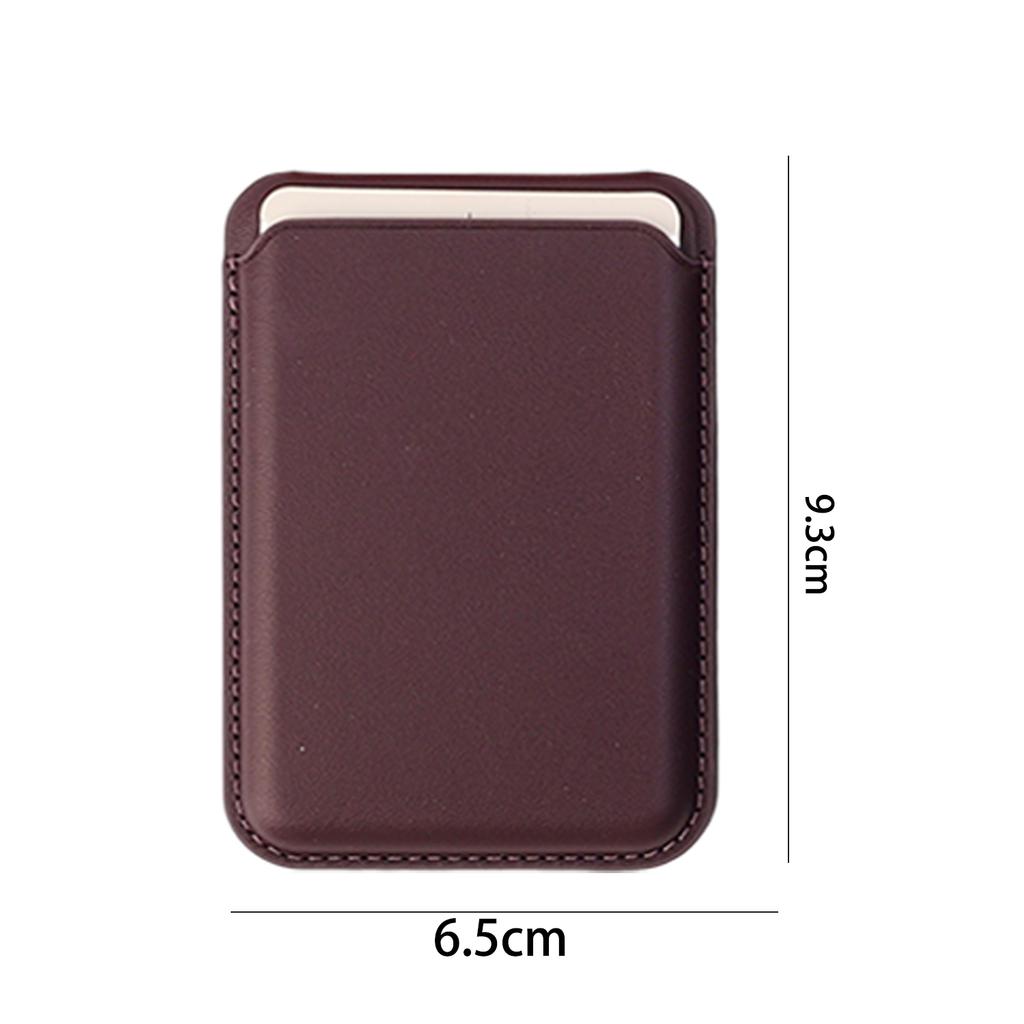Leather Card Holder Magnetic Wallet for Magsafe Multifunctional Magnetic Phone Pouch Stand for IPhone 17 Air 16 Pro 15 14 13