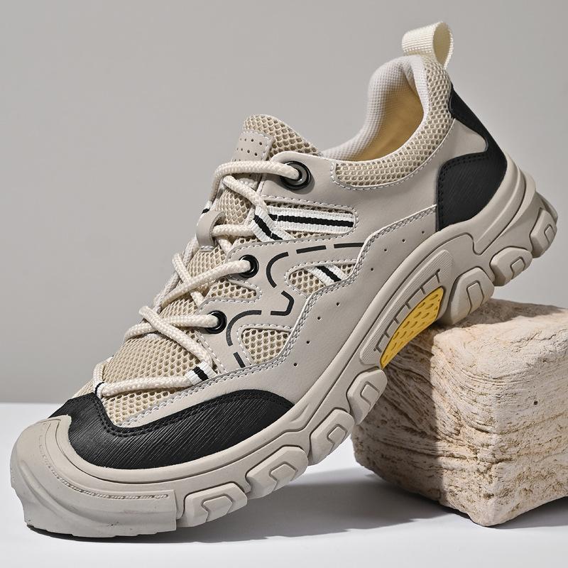 2025 Live Broadcast Popular Men's Shoes Flying Woven Sports Shoes Summer Mesh Shoes Cloth Shoes Men's Breathable and Lightweight Casual Shoes Men