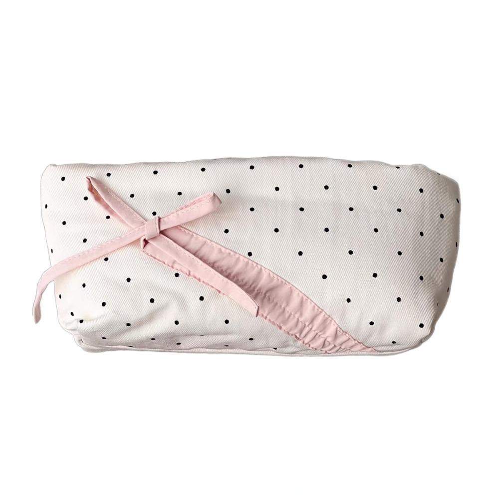 New Bowknot Wave Point Pen Bag Large Capacity Gift Pencil Case Cartoon Pen BagStationery Bag Students Supplies белый