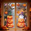 Halloween Decoration Bat Ghost Window Sticker Halloween Party Atmosphere Layout Creative Pumpkin Lantern Static Glass Sticker