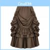 Halloween Gothic Renaissance Skirt With Drawstring For Cosplay And Costumes
