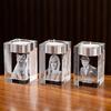 Custom Photo Candle Holder Glass Crystal Laser Engraving 3D Figure Photo Pet Photos Personalized Printing Eternity Souvenir Gift