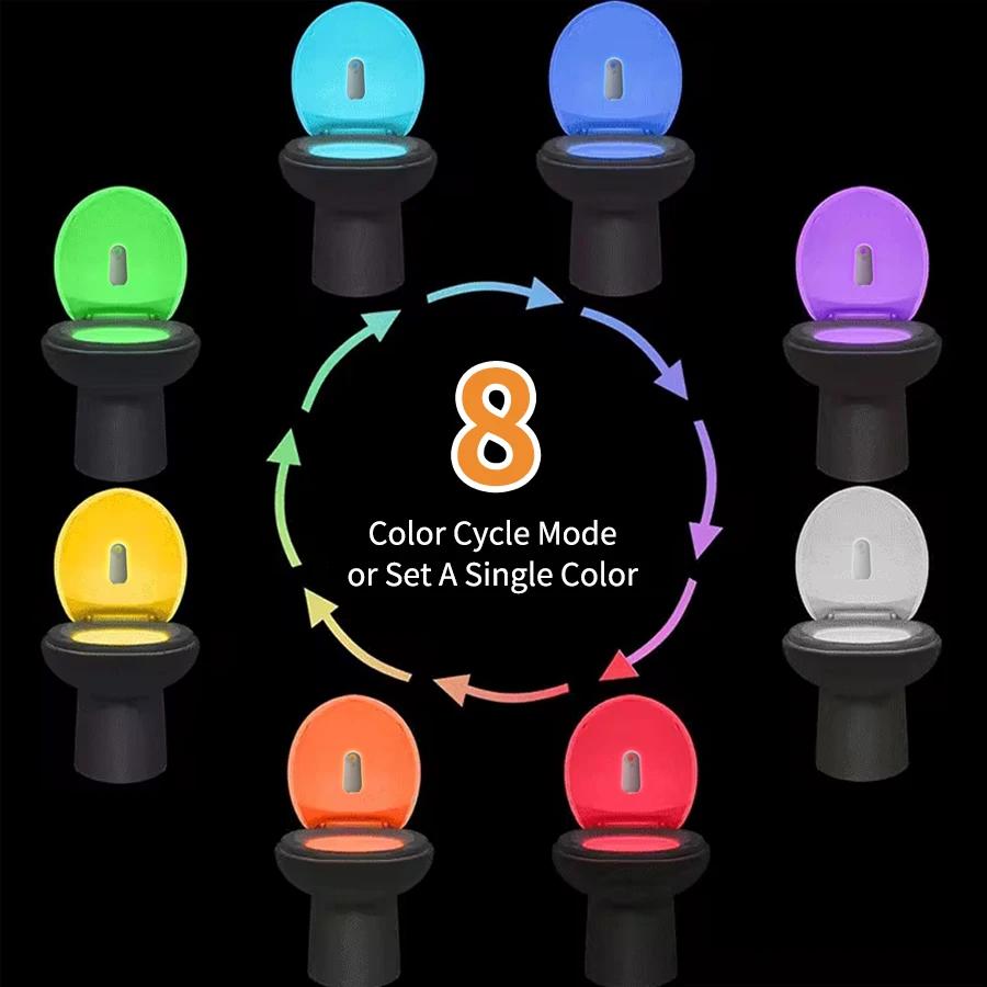 

Motion Sensor Toilet Lamp Rechargeable Footlight LED Night Light Bedroom Toilet Corridor Stairs Cabinet Bathroom Backlight