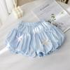 Bow Decorative Baby Girls Shorts Elastic Waist Toddler Shorts Fresh Style Girls Shorts  3-7 Years