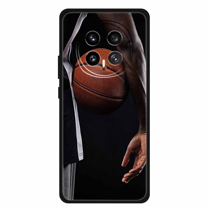 Mobile Phone Protective Case For Honor Magic8 5G Floral Painted Soft Black Silicone Back Cover For Honor Magic 8 2025 Case Funda