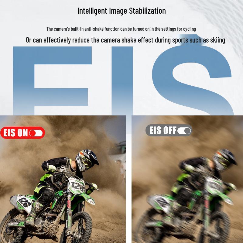 4K Sports Action Camera with Anti-Shake, Touchscreen, Wireless Connectivity, for Cycling & Fishing