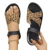 Printed Belt Buckle Women's Sandals Wish New Flat Open-toed Summer Outer Wear Beach Shoes