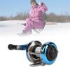 Portable Winter Ice Fishing Reel Wheel with Wire Outdoor Casting Tackle(Blue)