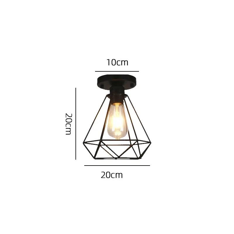 Lampă cu pandantiv de epocă, cadru de fier, iluminat de tavan, vopsea, restaurant, ceainărie, candelabru pentru interior, metal forjat, lumini suspendate moderne