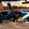 Diffuseur d'Huiles Essentielles pour Voiture en Bois Ensemble Rond de Diffuseur d'Huiles Essentielles d'Aromathérapie en Bois pour Maison Bureau Chambre Voiture