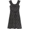 Baidoo Women's Floral Ruffle Sleeveless A-Line Dress