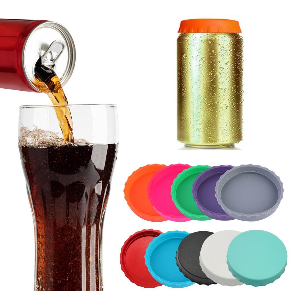 Silicone Can Lids, Reusable Can Lids,  Toppers And Protectors , Beer, Beverages, Juice, Cola, Fits Standard Cans