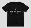 Jesus Faith Christian Pray Wait Trust Unisex Tee Black Unisex T-Shirt