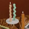 Long Strip Wavy Silicone Candle Mold Geometric Shaped Candles Making Supplies Kit DIY Plaster Resin Soap Mould Home Decor Crafts