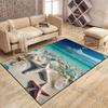 Ocean starfish and water droplets Carpet for Living Room Bedroom Bedside Floor Mat Cloakroom Children Playing Mat Area Rug
