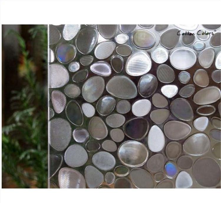 45x200cm Decorative Window Privacy Film 3D Color Light Transparent Window Sticker for House Office