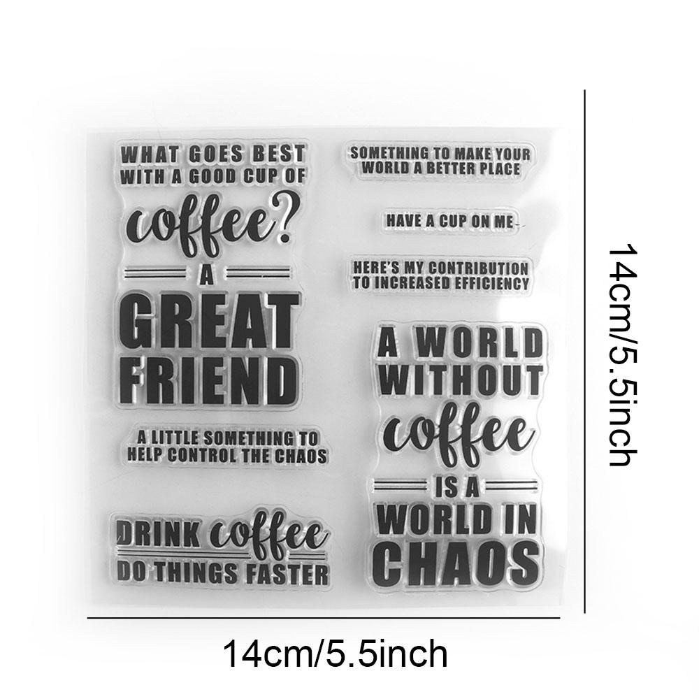 

Blooming Peonies Clear Stamps Drink Coffee Rubber Stamps For DIY Scrapbooking Album Card Making Decoration Paper Craft