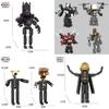 Moc Skibidi Toilet Clock Man Vs Surveillance Man Building Brick Toy Abs Plastic Diy 200-400 Pieces
