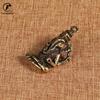 Copper Cute Animal Elephant Statue Buddha Statue Keychains Desktop Decoration Ornaments Metal Brass Crafts Figurines Miniatures