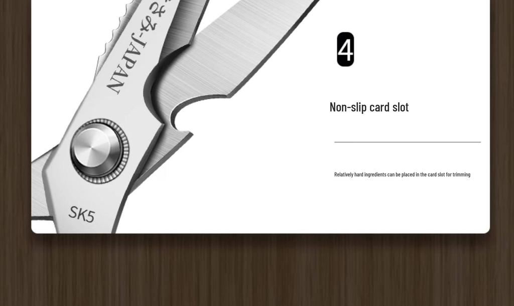 Heavy-Duty German-Style Kitchen Scissors: Stainless Steel, Multifunctional for Poultry & Bone Cutting