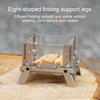 Mini Outdoor Wood Burning Stove Stainless Steel Camping Hiking Survival