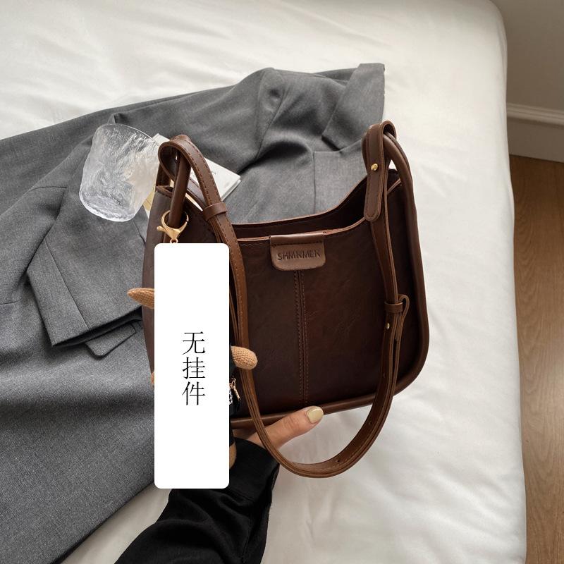 

Популярная в этом году женская новая летняя универсальная сумка через плечо, сумка-мессенджер, ретро сумка, женская сумка через плечо no specification кофейный