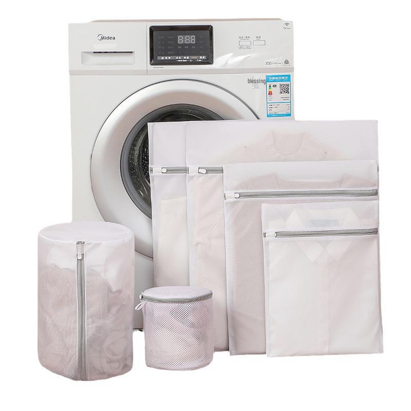 Solid Color Laundry Bags for Delicates - Fine & Coarse Mesh Set for Machine Washable Clothing Care