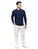 Men's Sweater Elegant Classic Viscose Fashionable Long Sleeve MORAJ XXL Navy