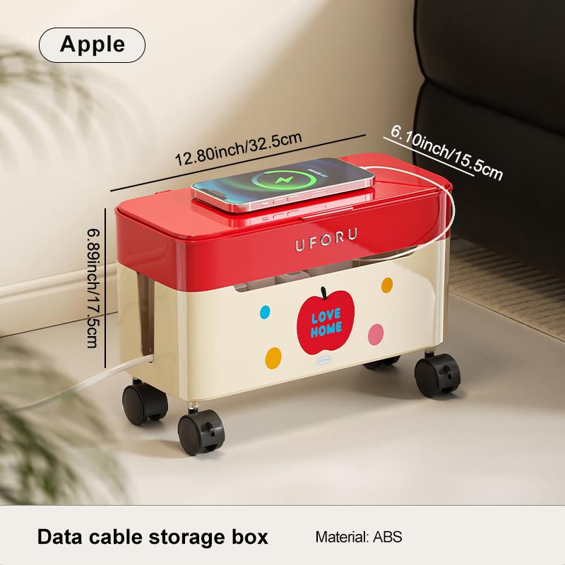 

1pc Cable Organiser with Castors Spacious Capacity, Stylish Design The Ultimate Cable Management Solution