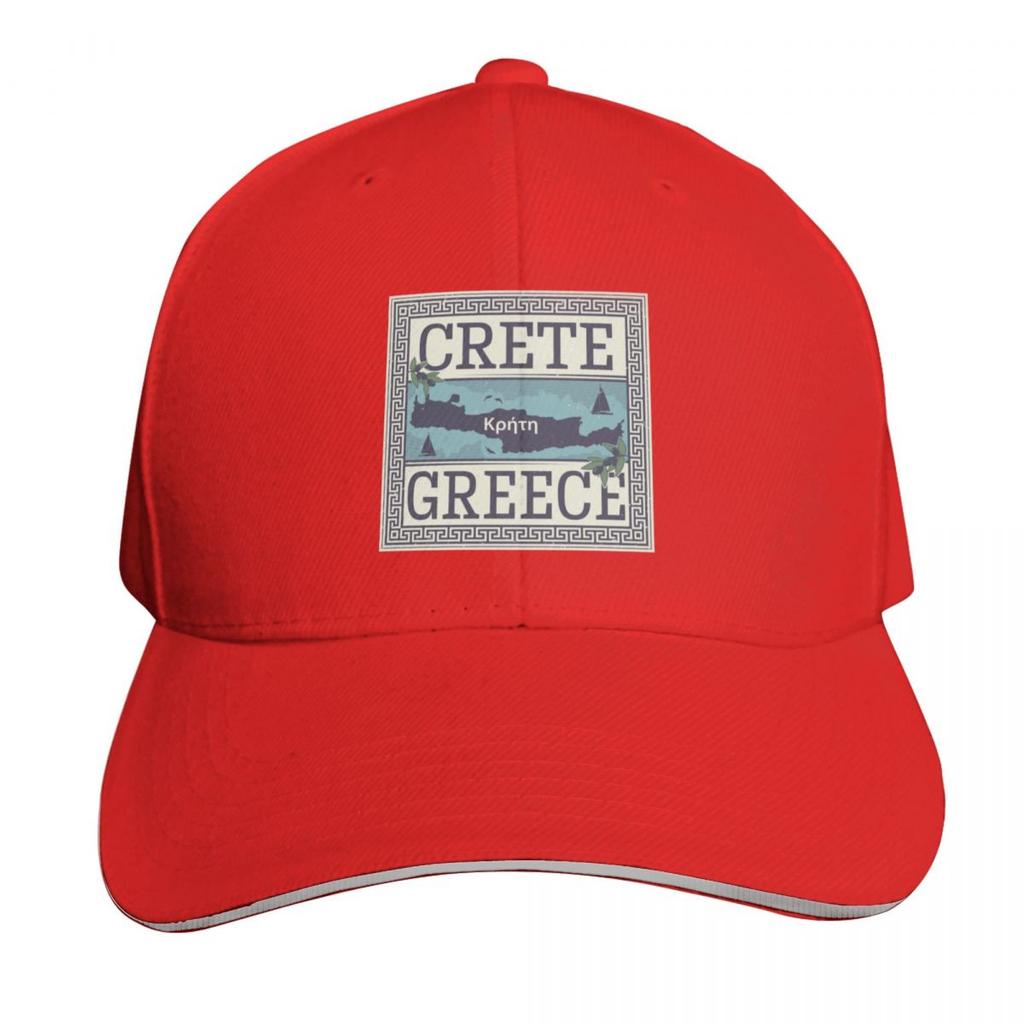 Crete Greece Baseball Cap Breathable Mesh Back Adjustable Buckle Closure Moisture Wicking Quick Dry